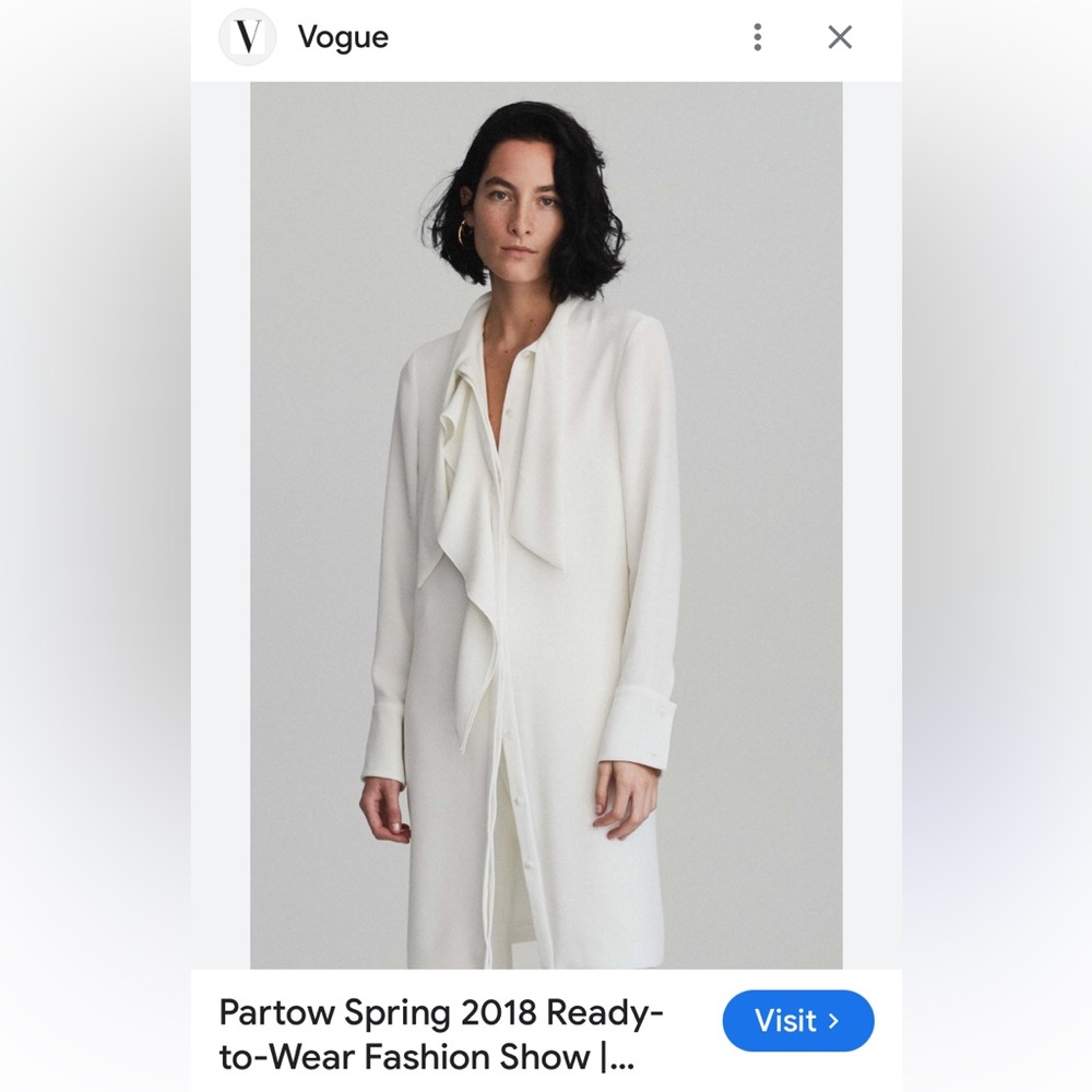 Partow Ivory Shirtdress